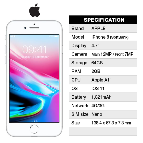 Apple iPhone 8 ソフトバンク IPhone8+Softbank Voice SIM+ 20GB or 50GB – Espas.com